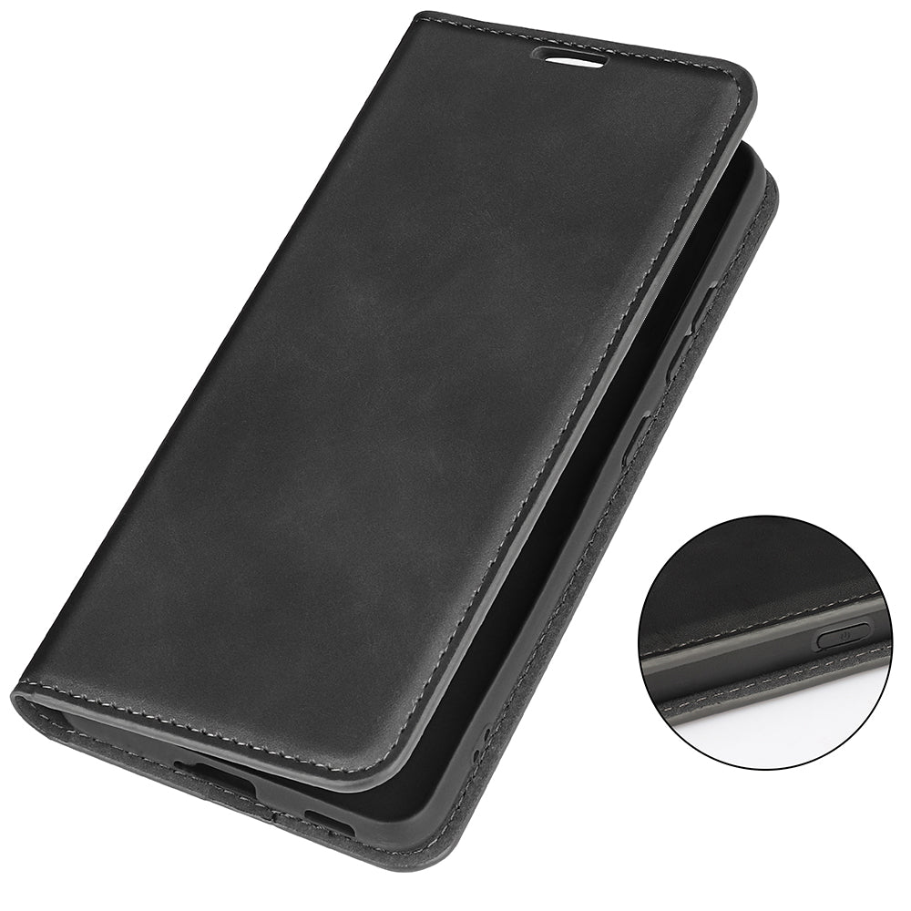 For Google Pixel 9 Leather Case Skin-Touch Magnetic Closing Phone Cover For Google Pixel 9 Leather Case Skin-Touch Magnetic Closing Phone Cover